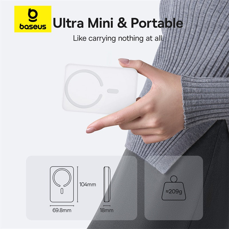 OS-Baseus EnerFill FM11 Ultra-Mini Magnetic Power Bank 10000mAh 22.5W
