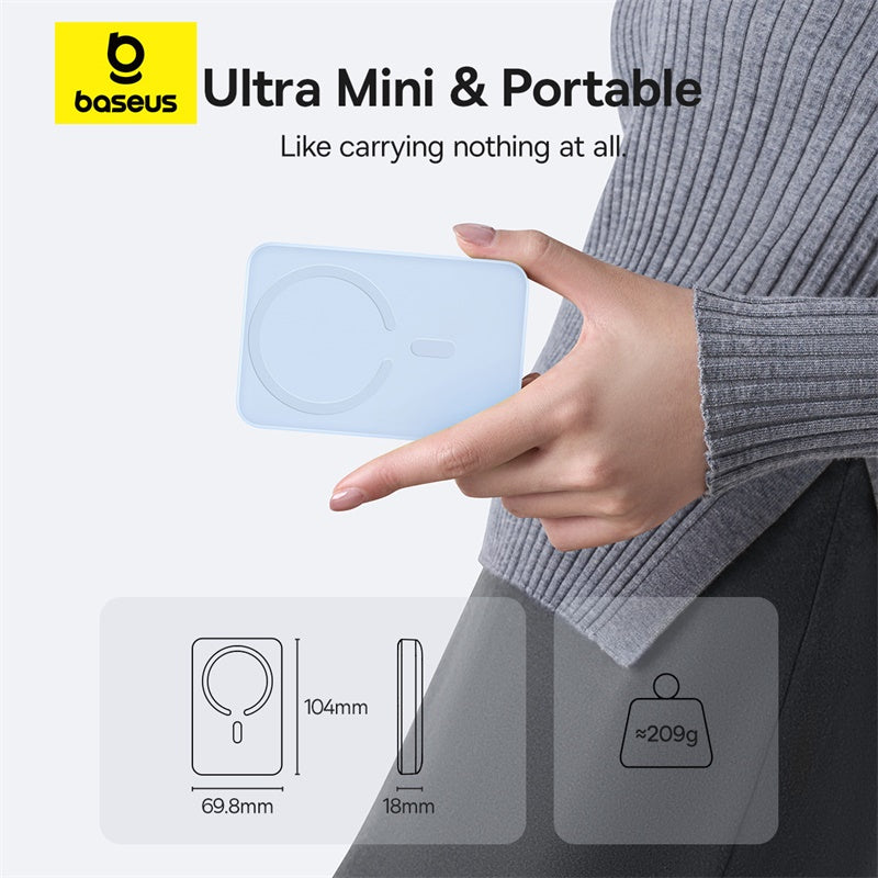 OS-Baseus EnerFill FM11 Ultra-Mini Magnetic Power Bank 10000mAh 22.5W