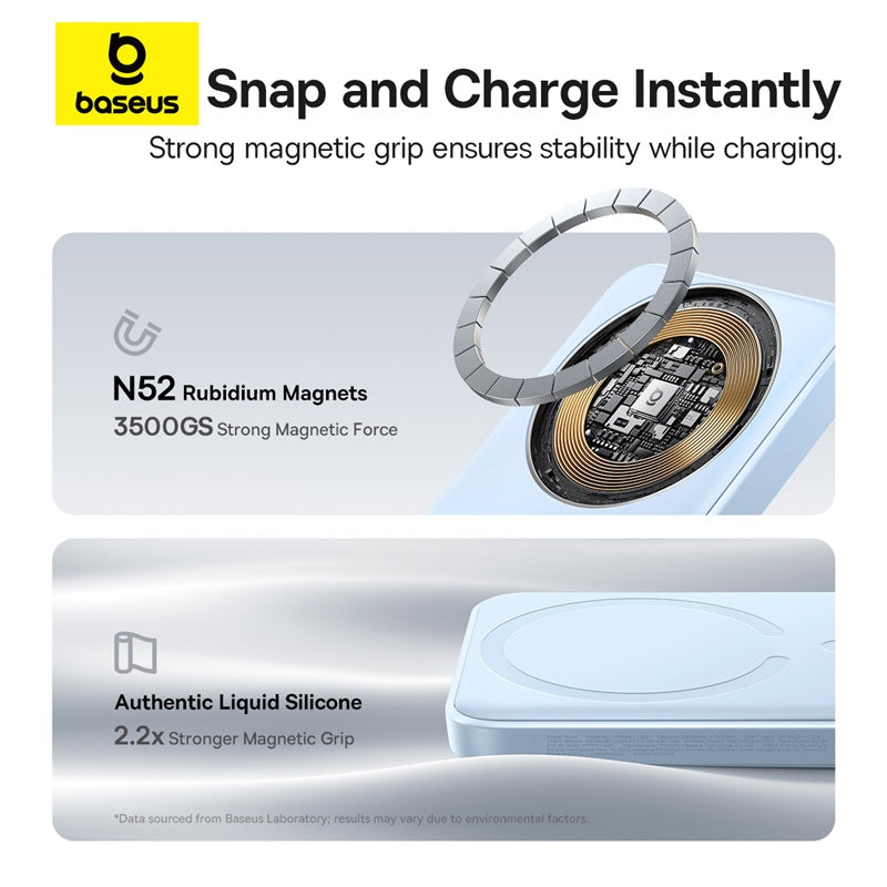 OS-Baseus EnerFill FM11 Ultra-Mini Magnetic Power Bank 10000mAh 22.5W