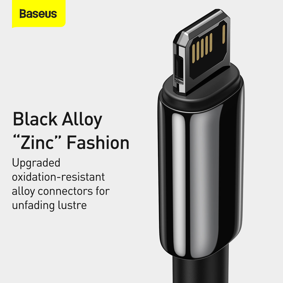 Baseus Tungsten Gold Fast Charging Data Cable USB to iP 2.4A 1m