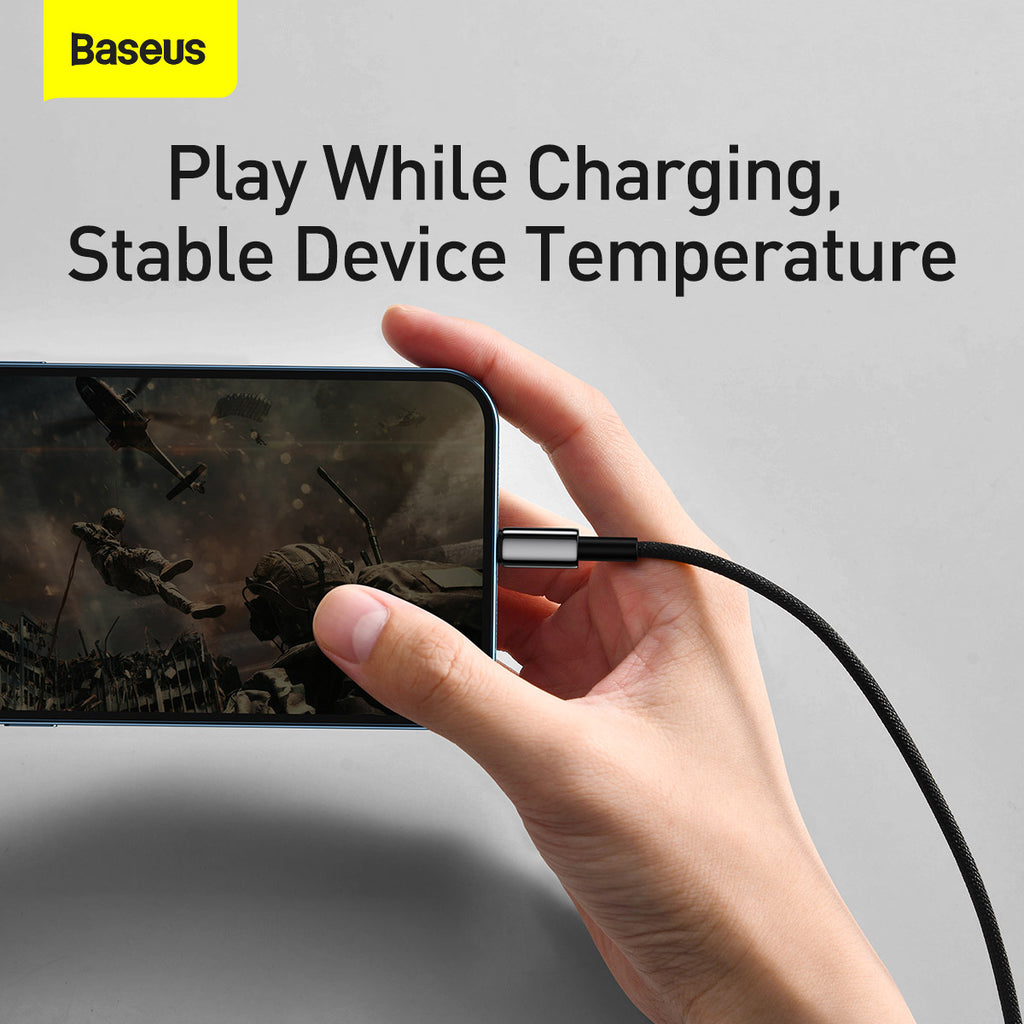 Baseus Tungsten Gold Fast Charging Data Cable USB to iP 2.4A 1m