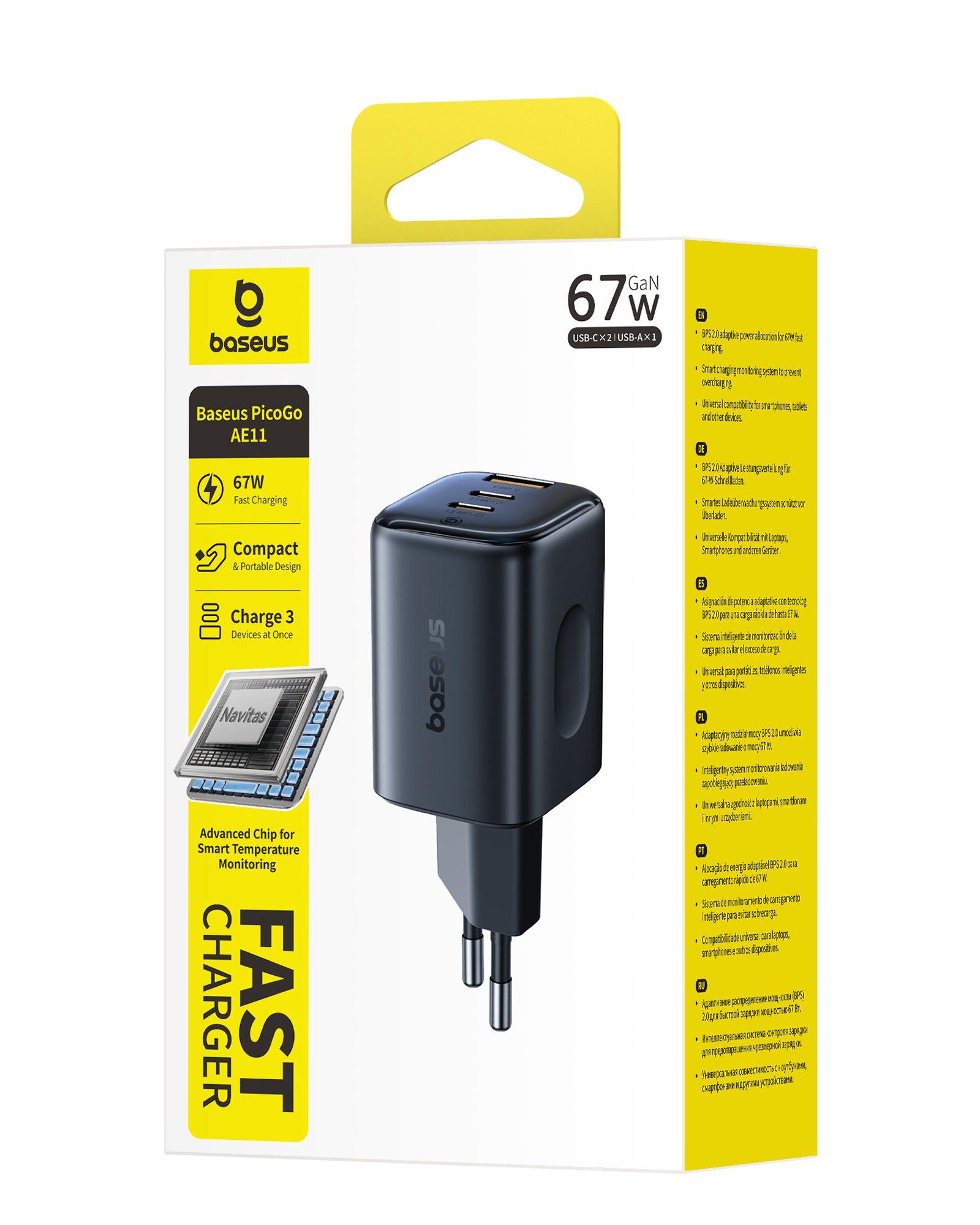 Baseus PicoGo AE11 Fast Charger 2C+U 67W