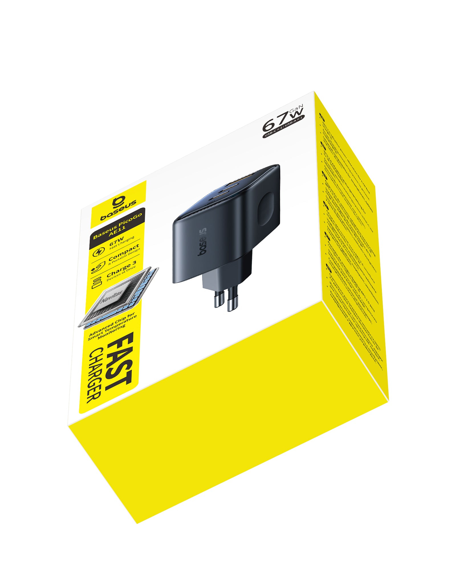 Baseus PicoGo AE11 Fast Charger 2C+U 67W