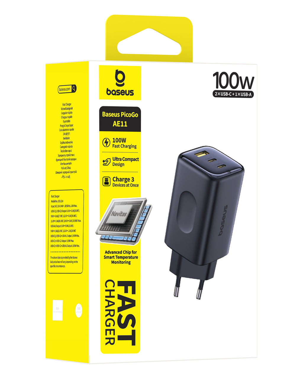 Baseus PicoGo AE11 Fast Charger 2C+U 100W